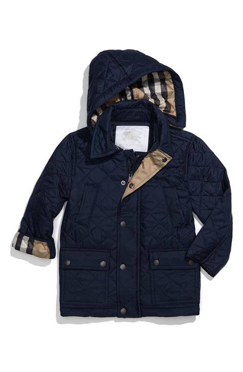 burberry jacket toddler boy|Burberry kid's quilted jacket.